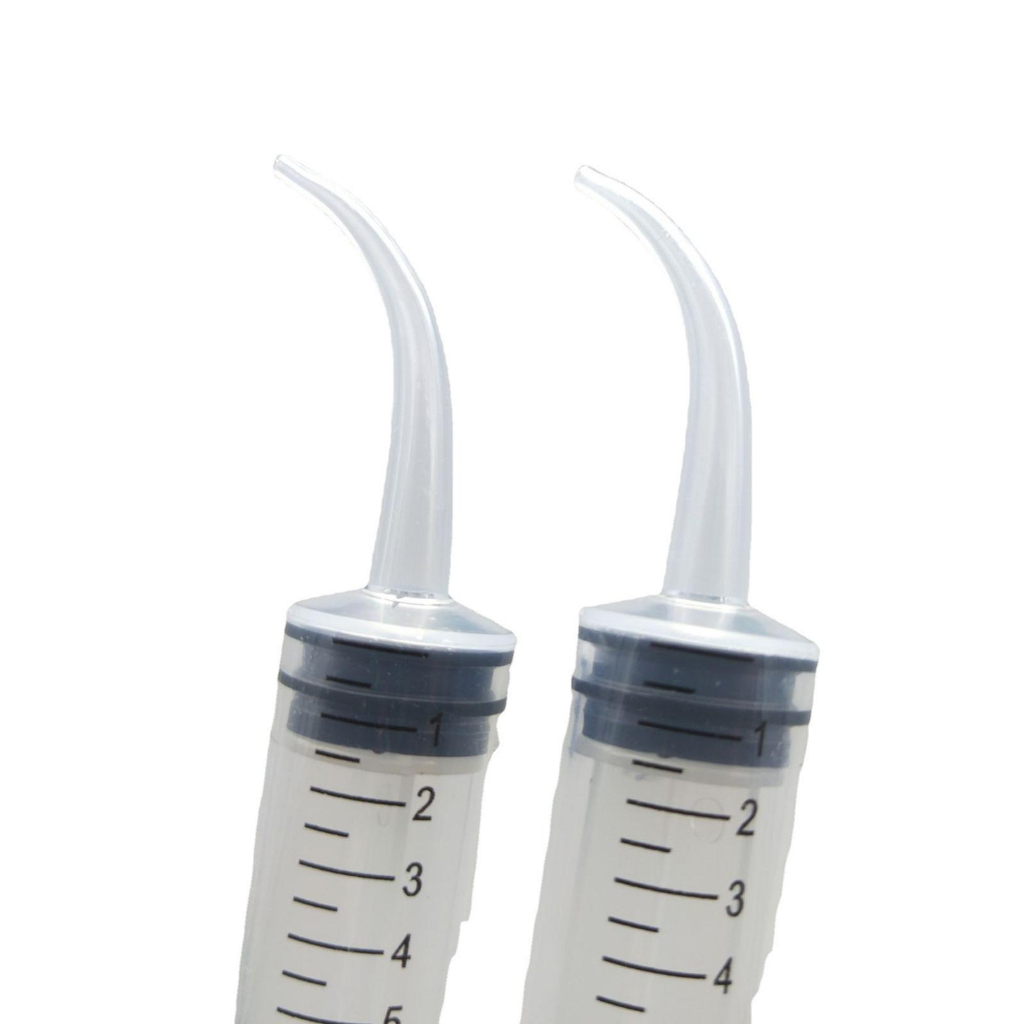 5pcs/set Syringe Dental 12ml Syringe Ujung Bengkok Kecil Endo Needle Jarum Irigasi Endo