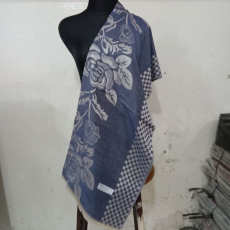 pashmina casmere motif bunga || selendang || scarf || shawl wanita