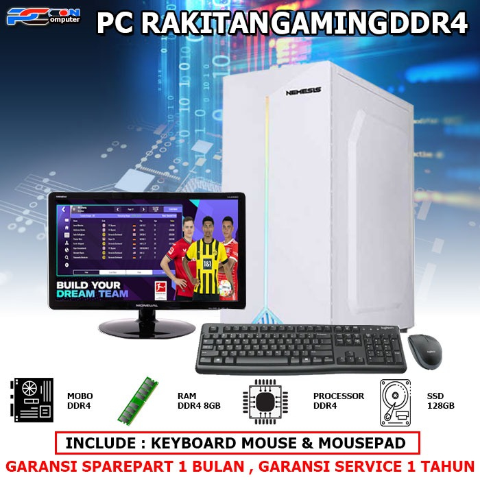PC RAKITAN GAMING OFFICE i5 6500 SIAP PAKAI