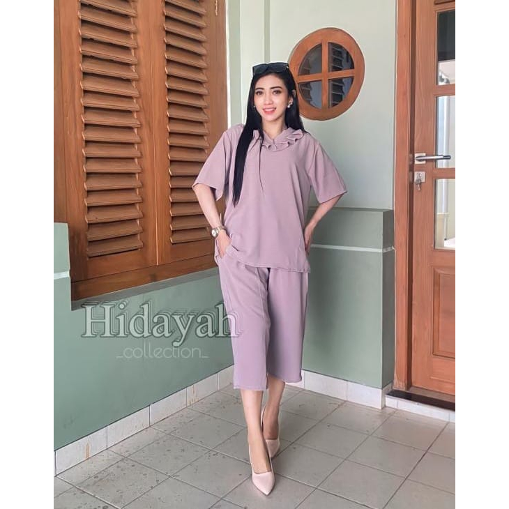 Setelan Crinkle Kerah Renda Jumbo LD.110 120 130 140/ Setelan Crinkle Jumbo Wanita Terbaru / Setelan