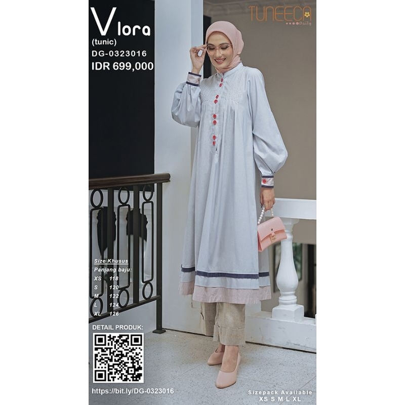 Tuneeca Daily DG-0323016 Vlora Femme Hour Tunik Diskon Sale Promo