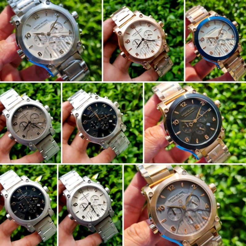 Jam Tangan Cowok Montblanc Chronograph Premium