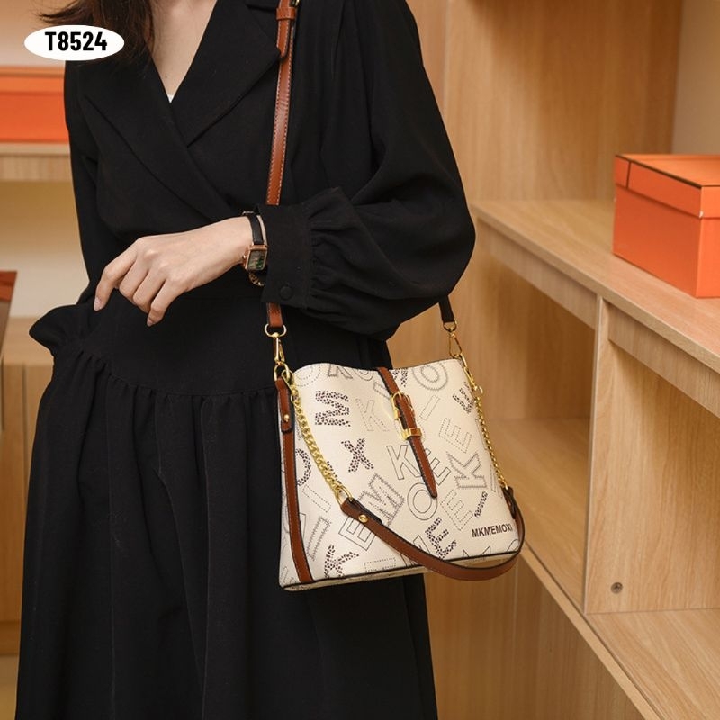 [IMPORT] T8524 - TAS SELEMPANG WANITA FASHION IMPORT - DAPAT 2 TALI - 76BAGSTORE