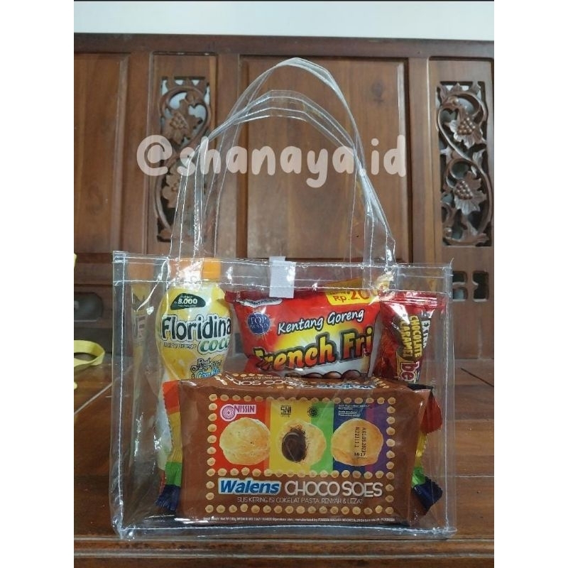 TAS MIKA TRANSPARAN/TAS MIKA SOUVENIR/TAS MIKA HAMPERS/TAS MIKA KUAT/TAS.(POLOS)