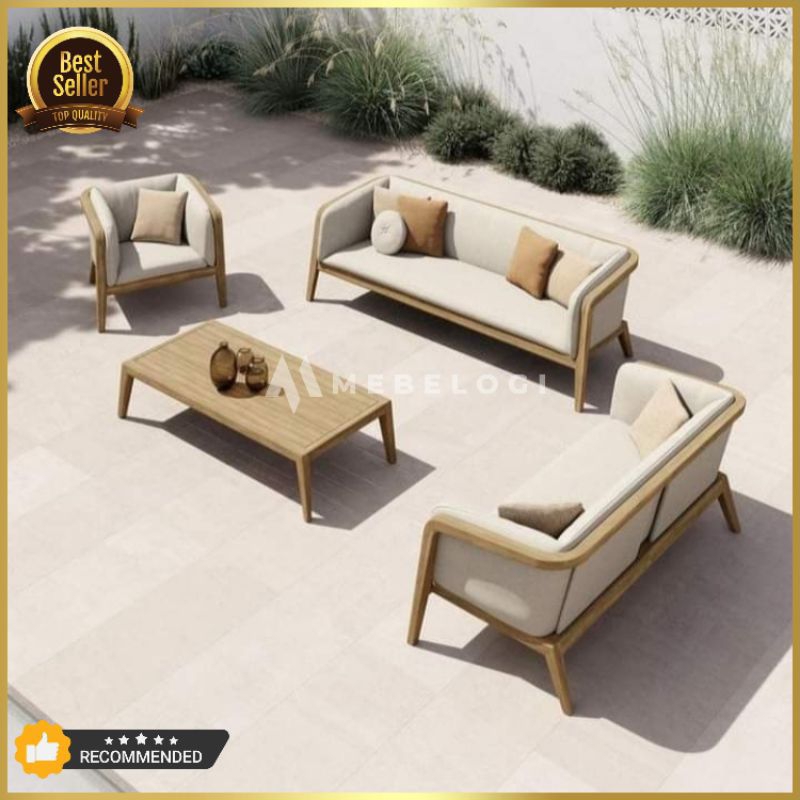 KURSI TAMU MINIMALIS / SET KURSI TAMU MODERN / KURSI TAMU KAYU JATI