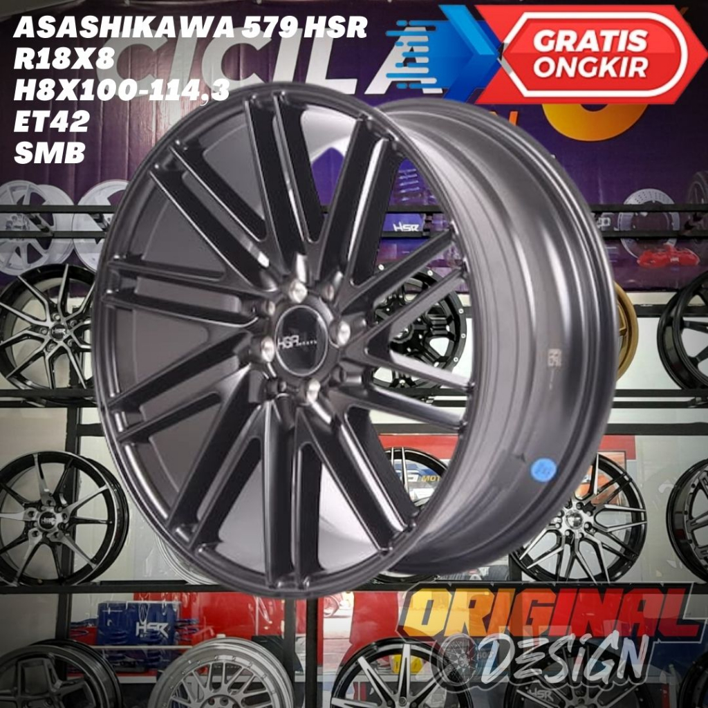 Velg Mobil Racing Ring 18 R18 HSR ASASHIKAWA UNTUK RAIZE ROCKY MOBILIO