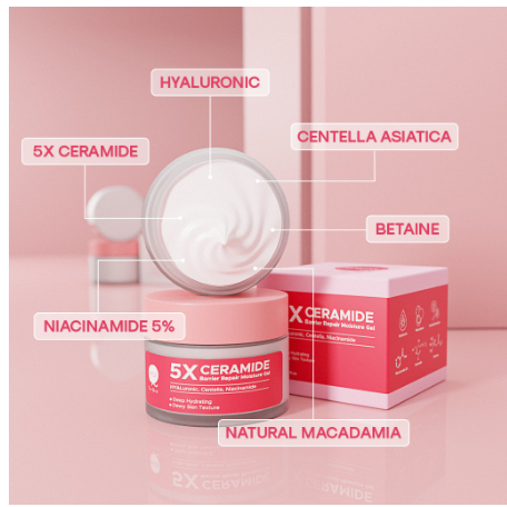 Pipiqiu 5x Ceramide Barrier Repair Moisture Gel 30g