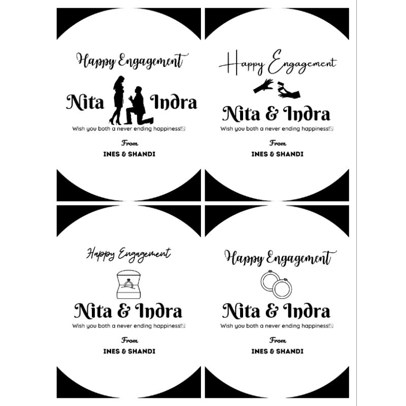 

STICKER LAMARAN ENGAGEMENT UCAPAN PAPAN AKRILIK