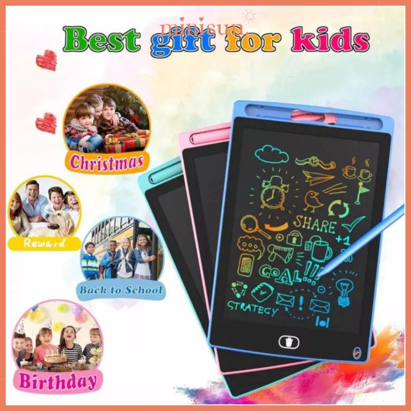 

LCD Drawing Writing Tablet 8.5 Inch Mainan Anak Papan Tulis Bisa Dihapus LED Drawing Board Writing Pad