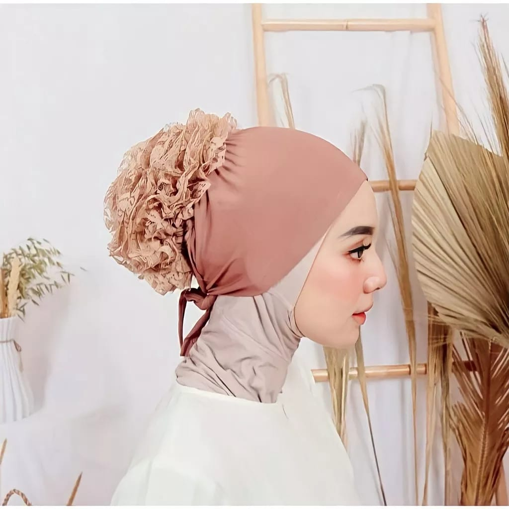 Ciput inner Cepol Turki Jersey Premium Daleman Kerudung Anti budeg
