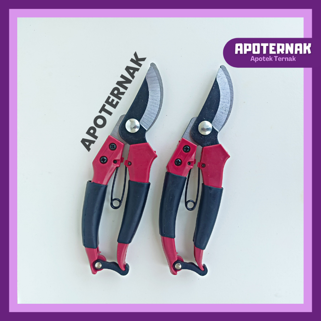 GUNTING KUKU KAMBING DOMBA MERAH 1 Pcs | Gunting Pruning Tanaman Hias Sheep Nail Clippers | Apoternak