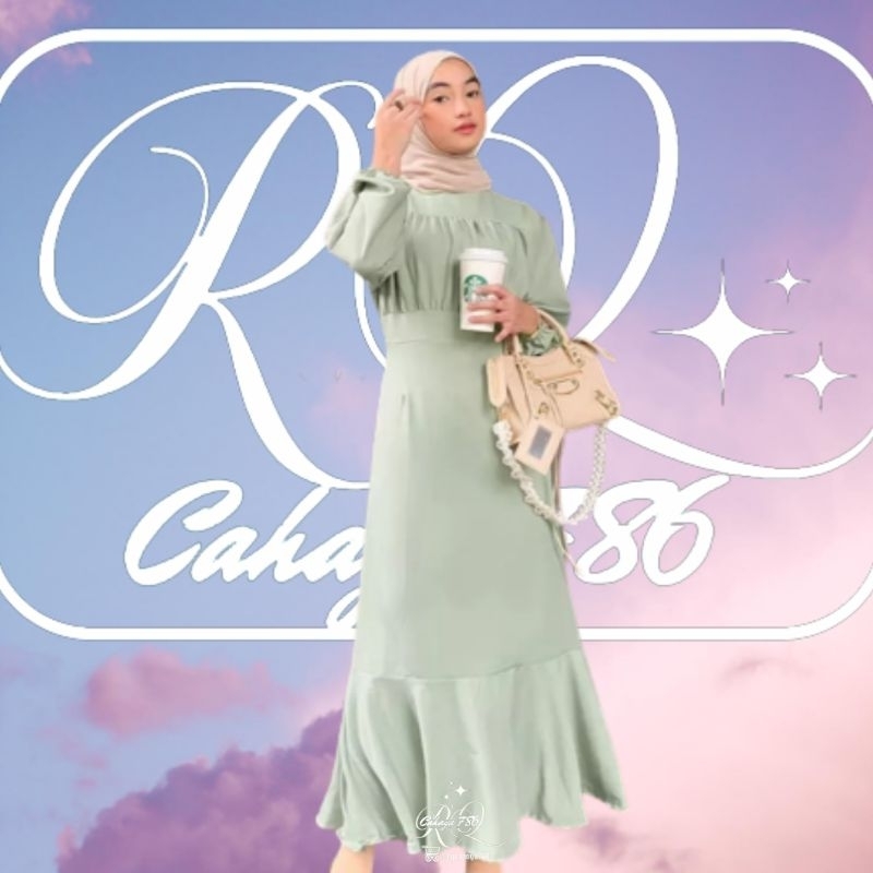 Gamis Remaja Perempuan Terbaru Emily Koreanlookstyle Kondangan Pesta seragam casual reamaja terlaris