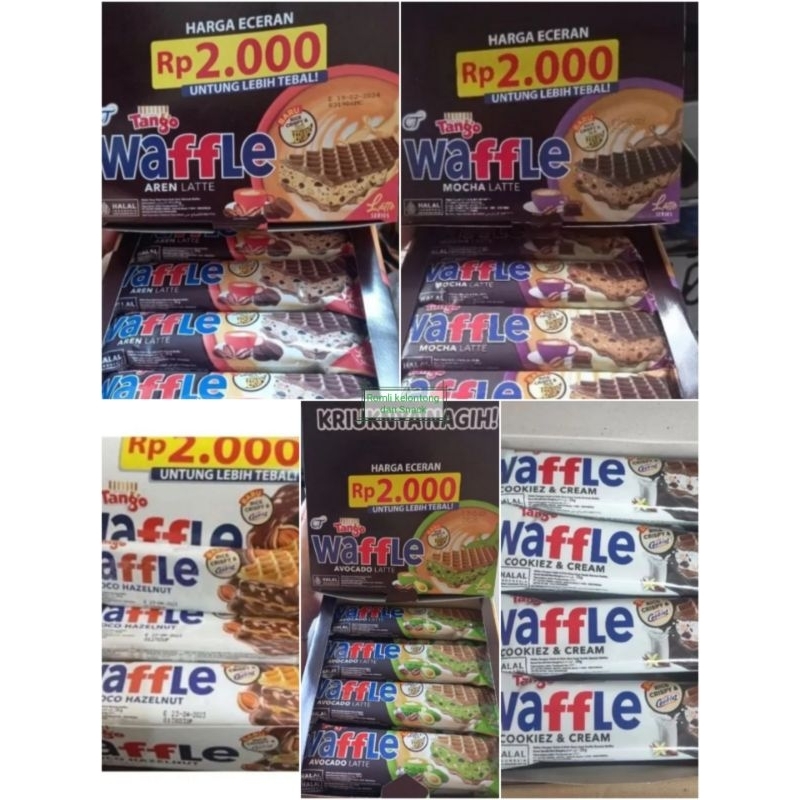 

Tango Waffle Wafer 1 Pak isi 12 Pcs 25 gram All Varian