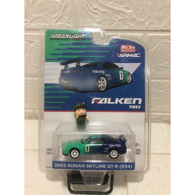 Greenlight Tarmac 2002 Nissan Skyline GT-R (R34) Falken Collectibles