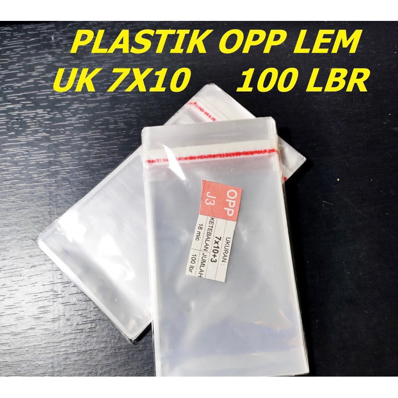 Plastik OPP 7x10 / Plastik Bening Kemasan Packing 7x10 isi 100