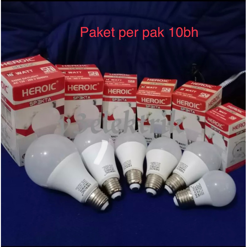 Promooo Paket isi 10bh Heroic spekta Led bulb