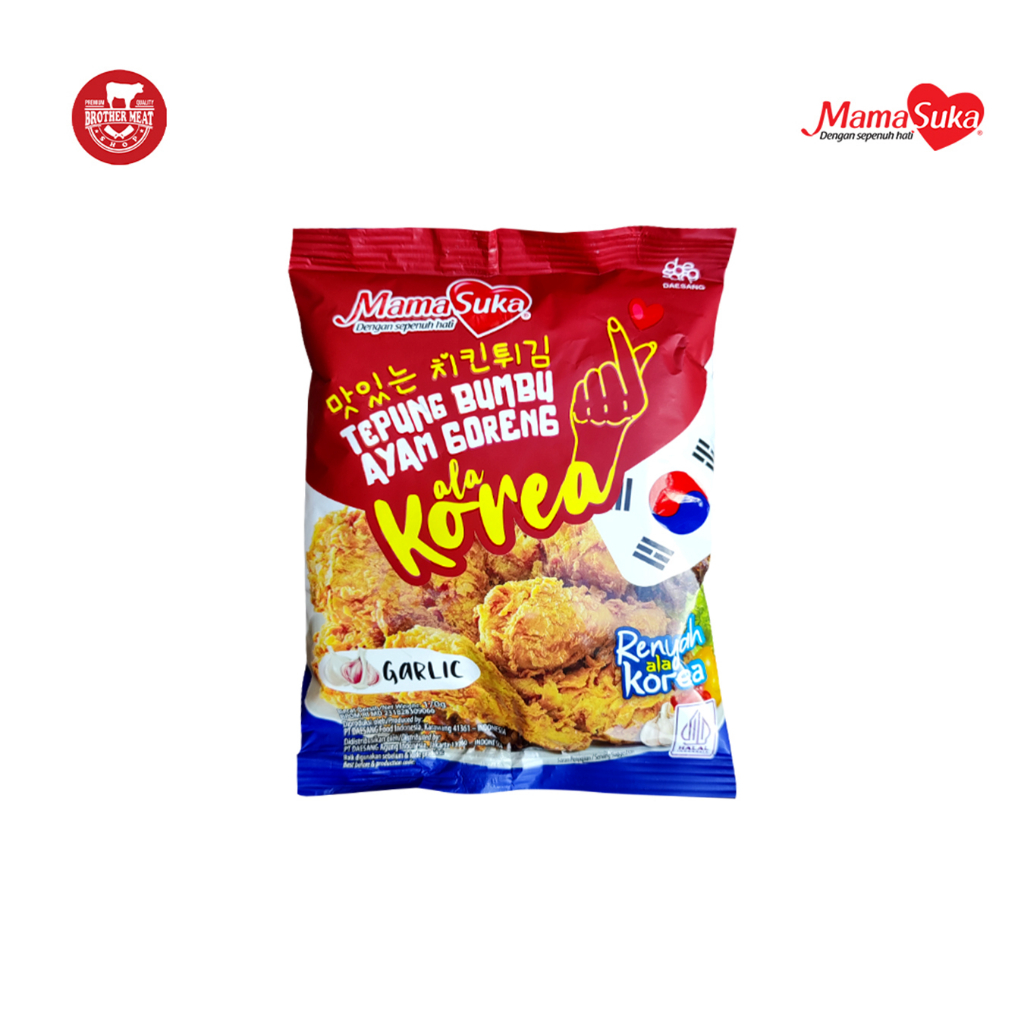 MamaSuka Tepung Bumbu Ayam Goreng ala Korea 170gr, Korean Taste Halal