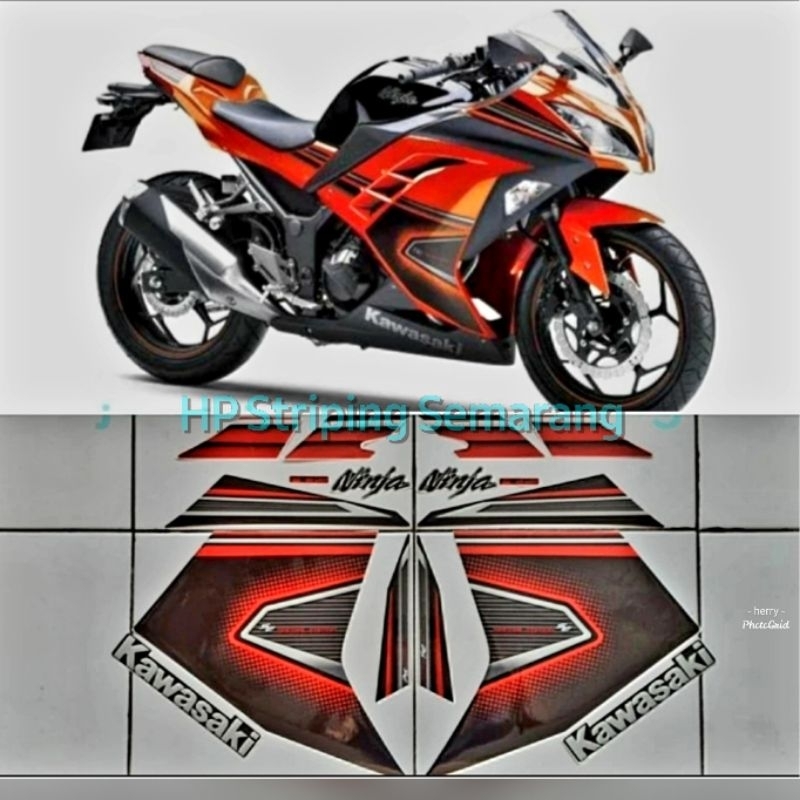 Striping Ninja 250 Fi special edition Orange
