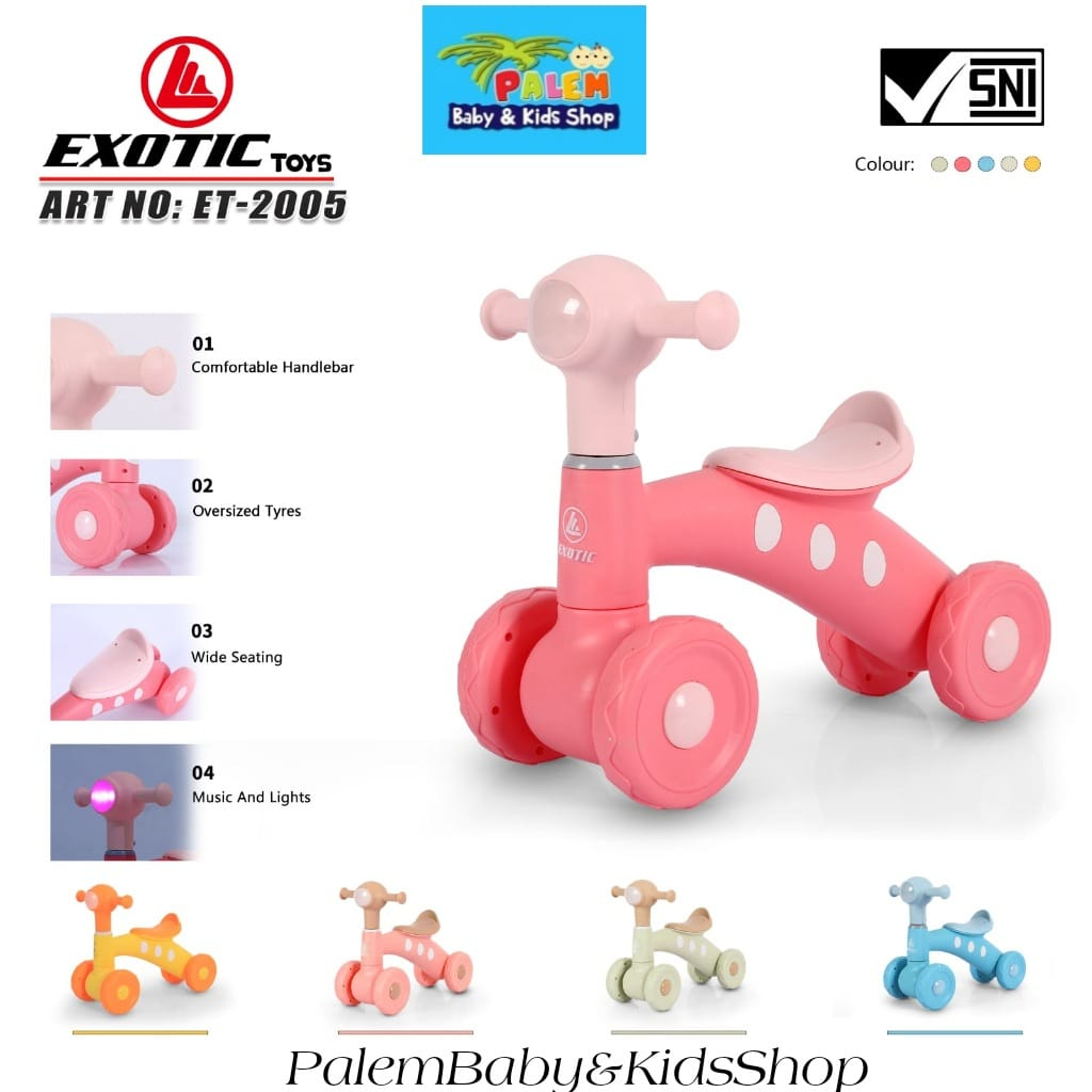 Exotic - Balance Bike ET 2005 Sepeda Keseimbangan Anak