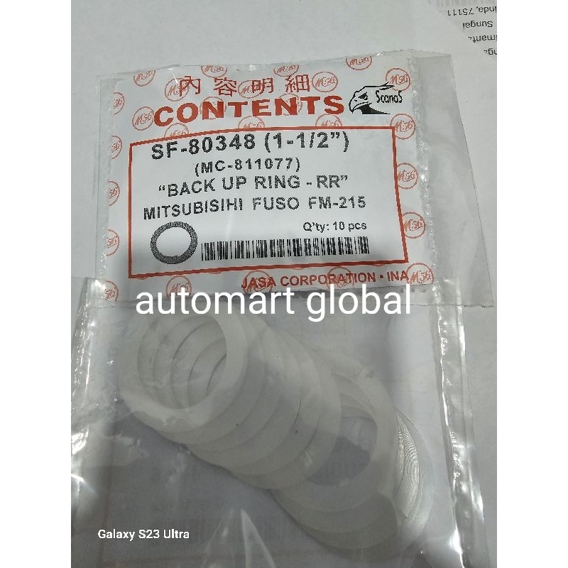 back up ring teflon tatakan karet rem Fuso Hino Nissan 1pc