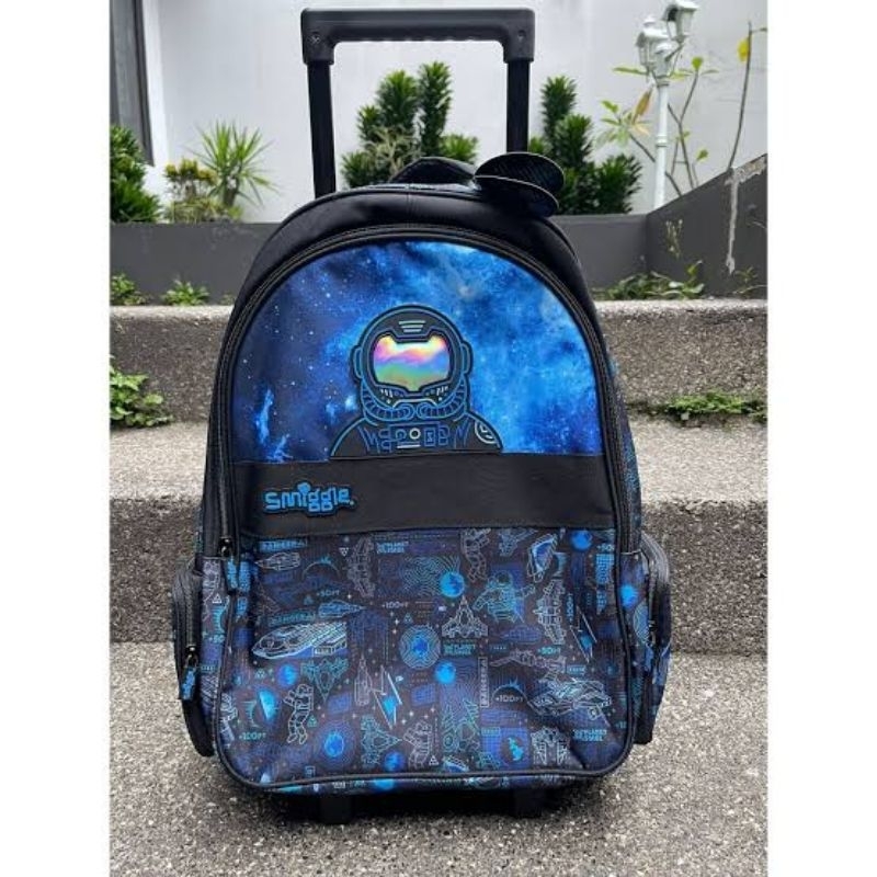 smiggle minecraft trolley backpack