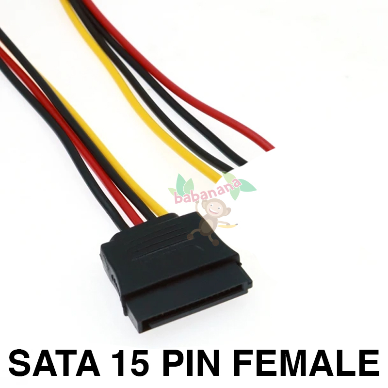 Kabel Sata Power 15 Pin Buntung 15Pin DIY CUSTOM Cable