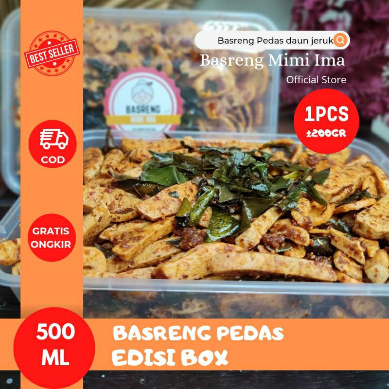 

BASRENG VIRAL KEMASAN BOX 200gr PEDAS DAUN JERUK BUMBU MELIMPAH