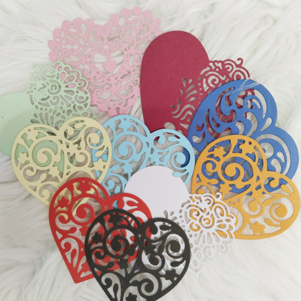 

ZIBA-C016 4pcs Die Cut Loving heart for Scrapbooking / Journaling