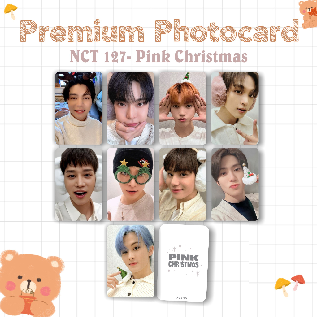 PHOTOCARD SATUAN NCT 127 Fact check FAVO,EARTHQUAKE, 2 BaDDIES ,pink christmas