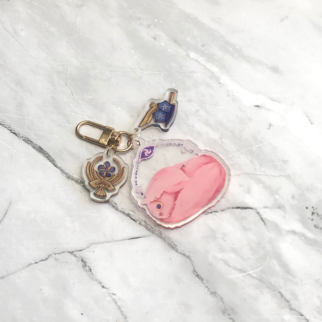 Genshin Impact Keychain | Gantungan Kunci Akrilik | Yae Miko Raiden Shogun Ei