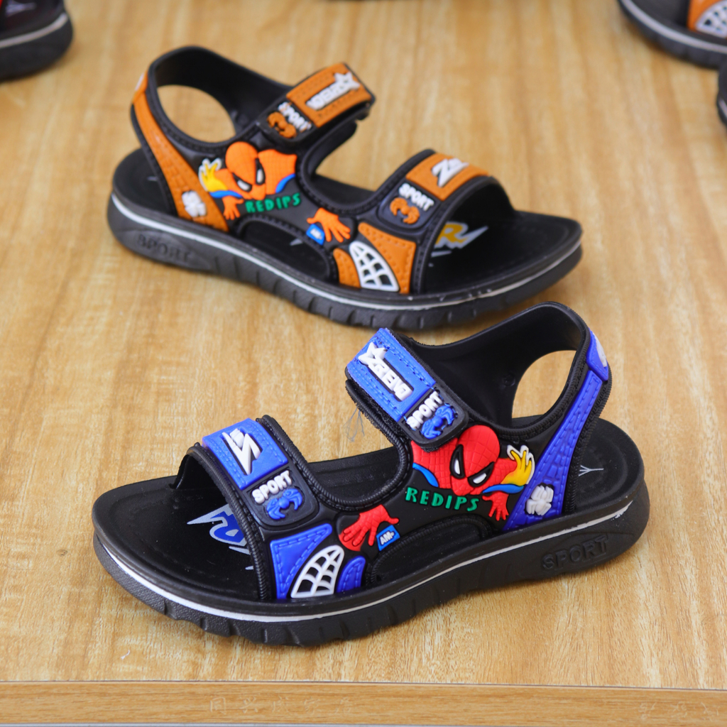 PROMO 10.10 PUNCAK OkayBaby B296 SANDAL GUNUNG SPIDERMAN ANAK LAKI2 IMPORT SNEAKERS PREMIUM