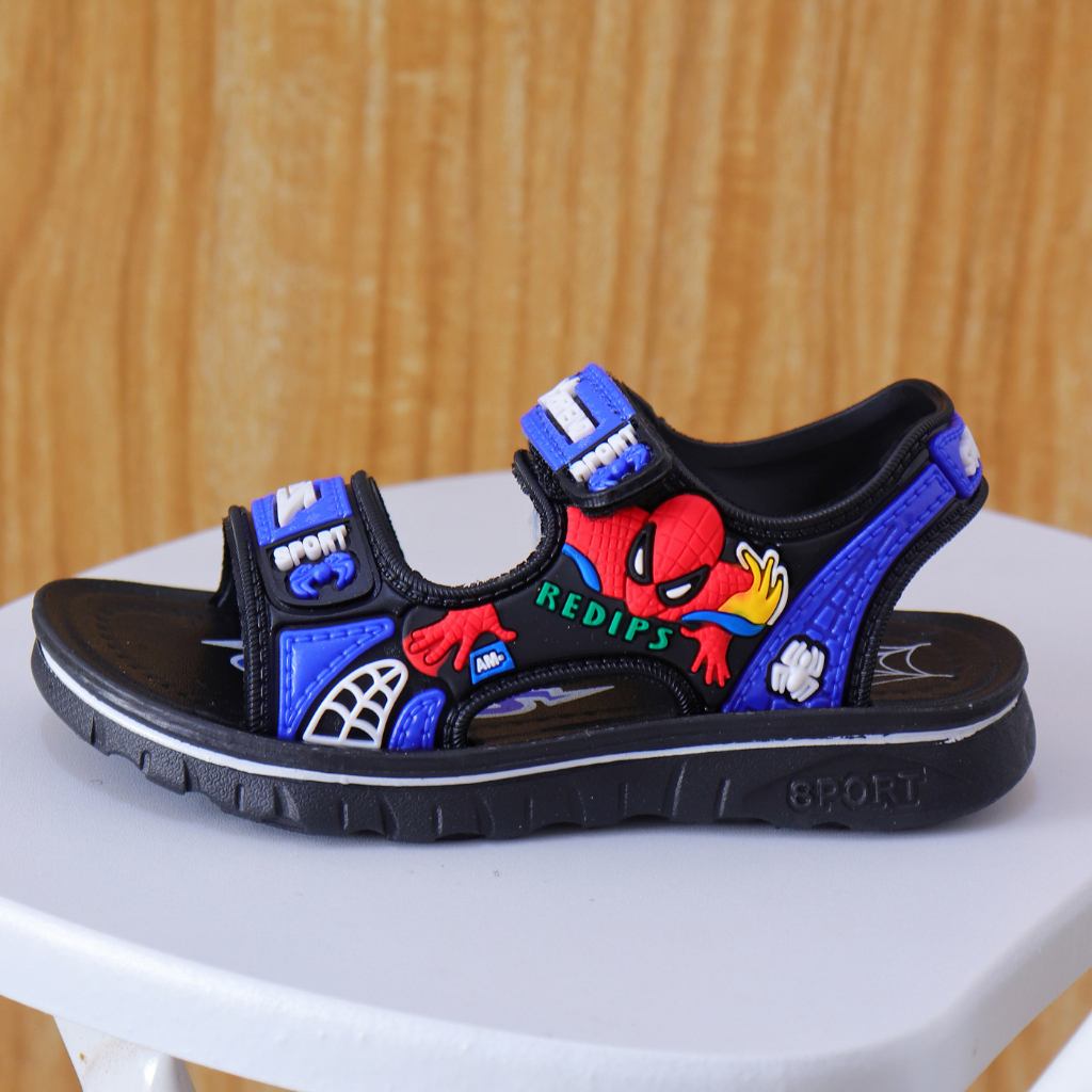 PROMO 10.10 PUNCAK OkayBaby B296 SANDAL GUNUNG SPIDERMAN ANAK LAKI2 IMPORT SNEAKERS PREMIUM