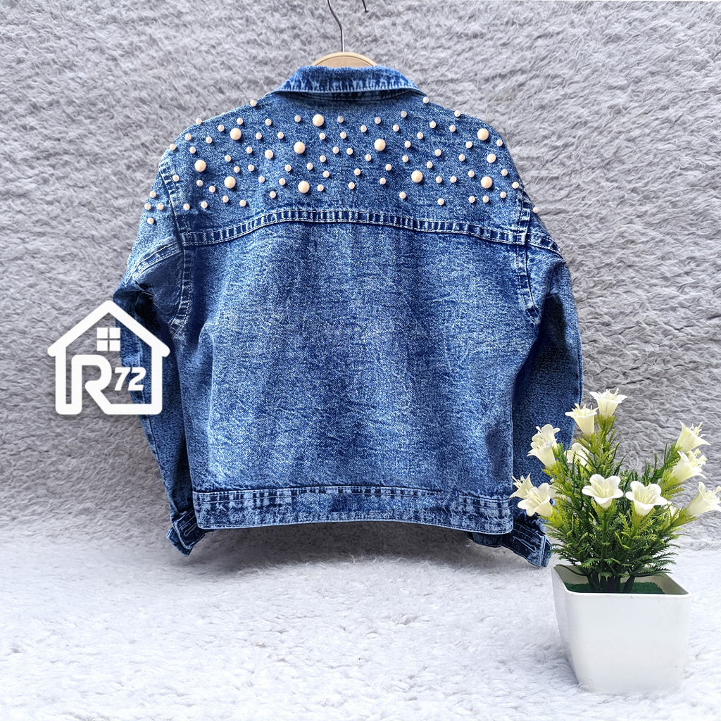 Jaket Jeans Mutiara Anak - Pearl Jacket Oversize