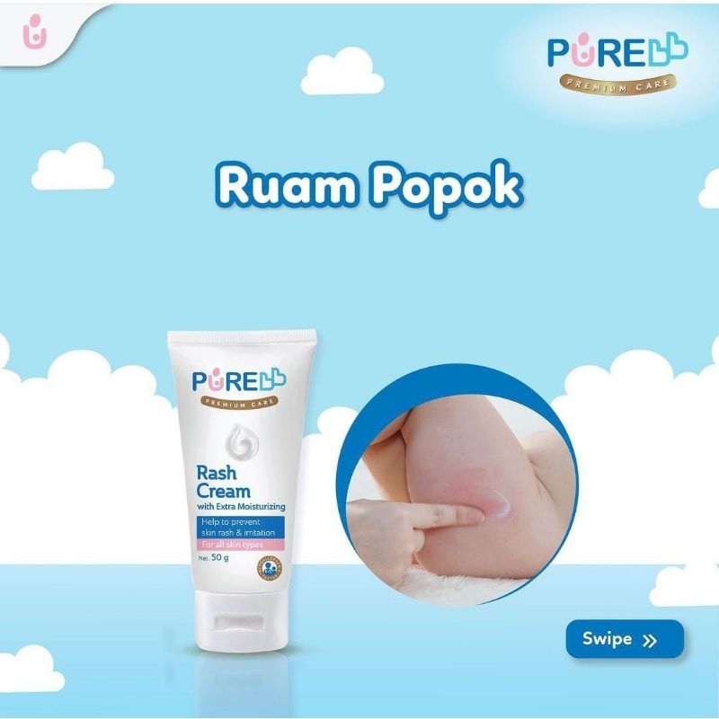 RASH CREAM PURE BABY/PUREBB/PUREKIDS 50g AUDREY BABY SHOP