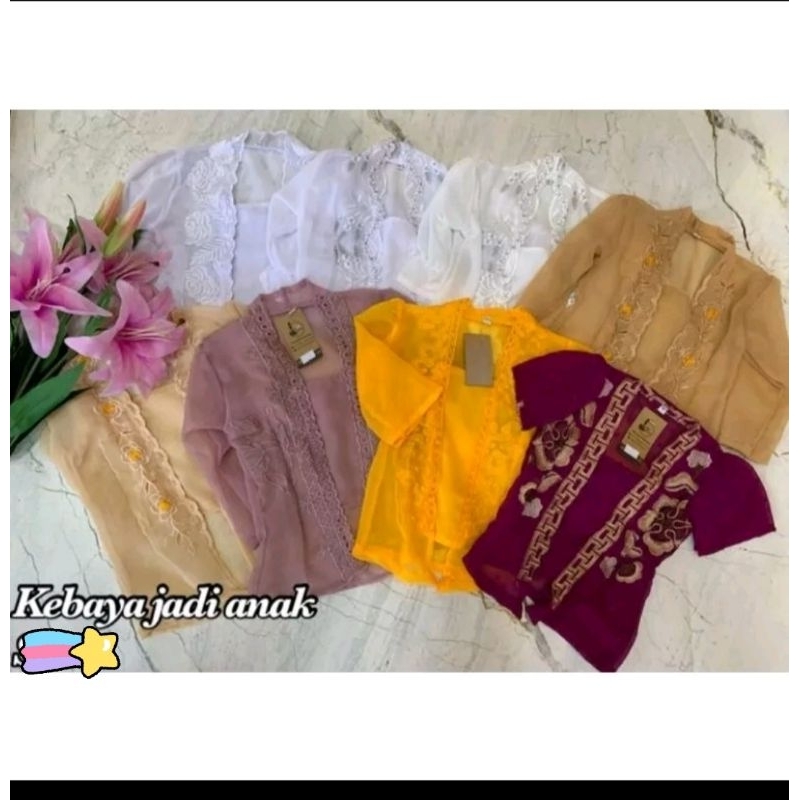 kebaya anak bordir premium