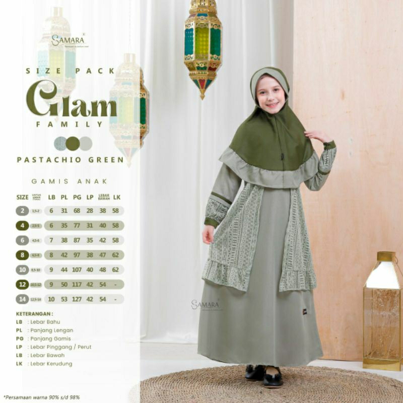 gamis anak glam family samara