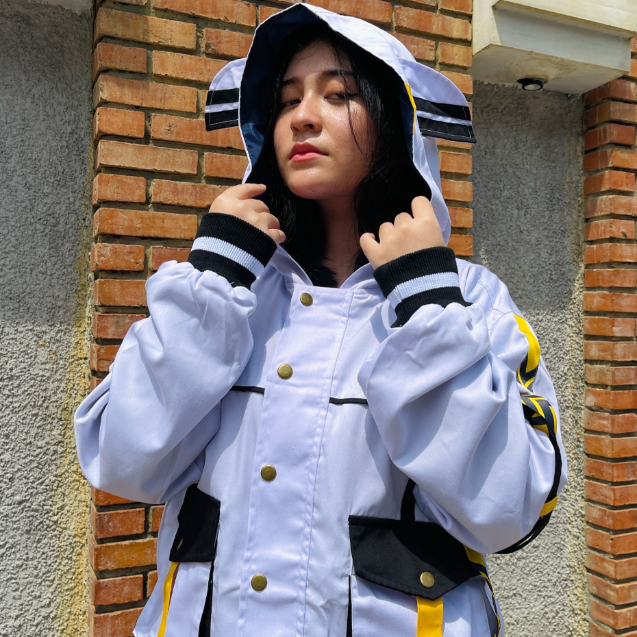 Kudou  x Metro - Parka Jacket Hoshimachi Suisei Anime Vtuber Hololive Uniform Premium Unisex