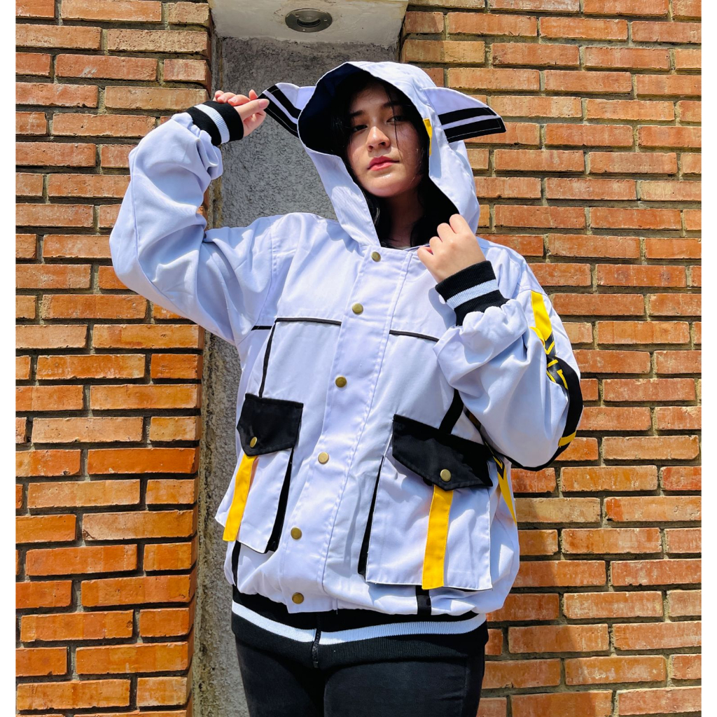 Kudou  x Metro - Parka Jacket Hoshimachi Suisei Anime Vtuber Hololive Uniform Premium Unisex