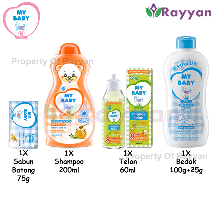 [MP]Paket My Baby 4 Pcs|My Baby Bundling|Mb-A|Paket Mandi Baby|Paket Hemat|Perlengkapan Bayi|Paket Hemat My Baby|Paket My Baby-A