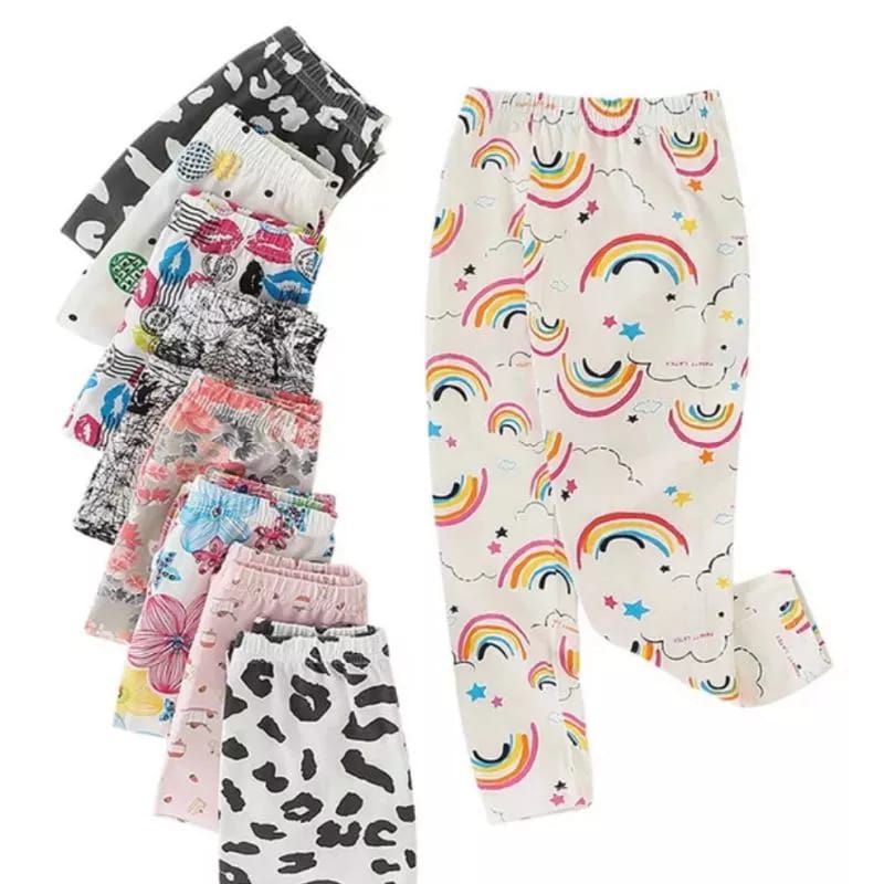 Leging anak Legging anak perempuan Polos dan Motif Usia 1-10 Tahun