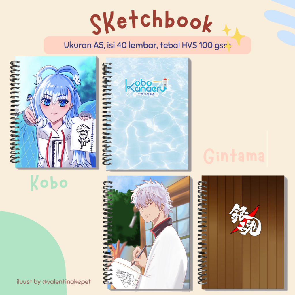 

SKETCHBOOK A5 BUKU GAMBAR ANIME BUKU SKETSA ISI 40 LEMBAR