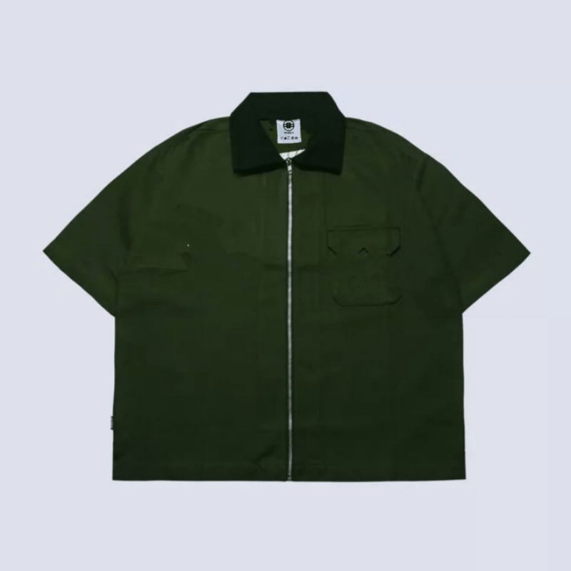 Warstudio - Boxy Work Shirt Army polos