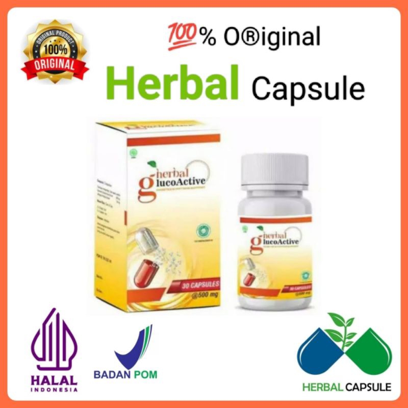 Glucoactive Asli Obat Herbal Mengatasi Diabet / Kencing Manis Kadar Gula