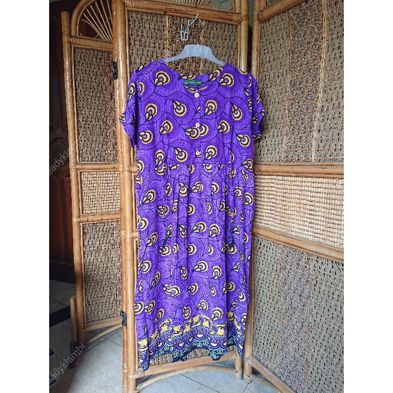 Daster Kencana Ungu Tali Samping