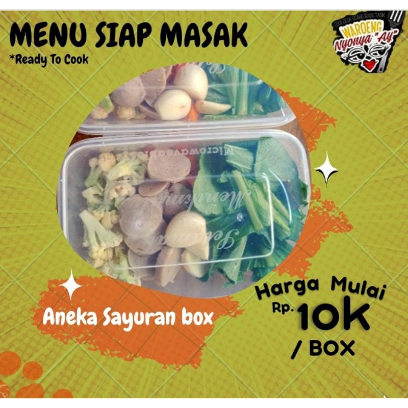 

Aneka sayuran box (siap masak)