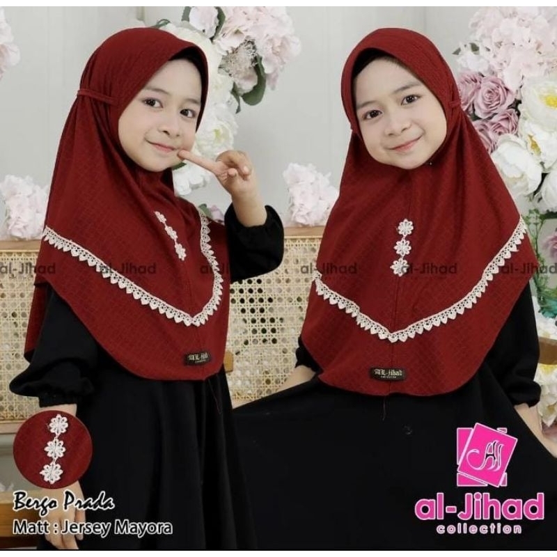 hijab renda prada