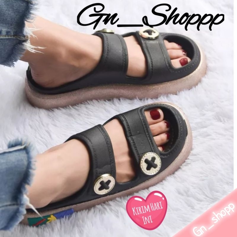 Sandal Wanita Ban 2 Korea style Terbaru Pin X 029-B4