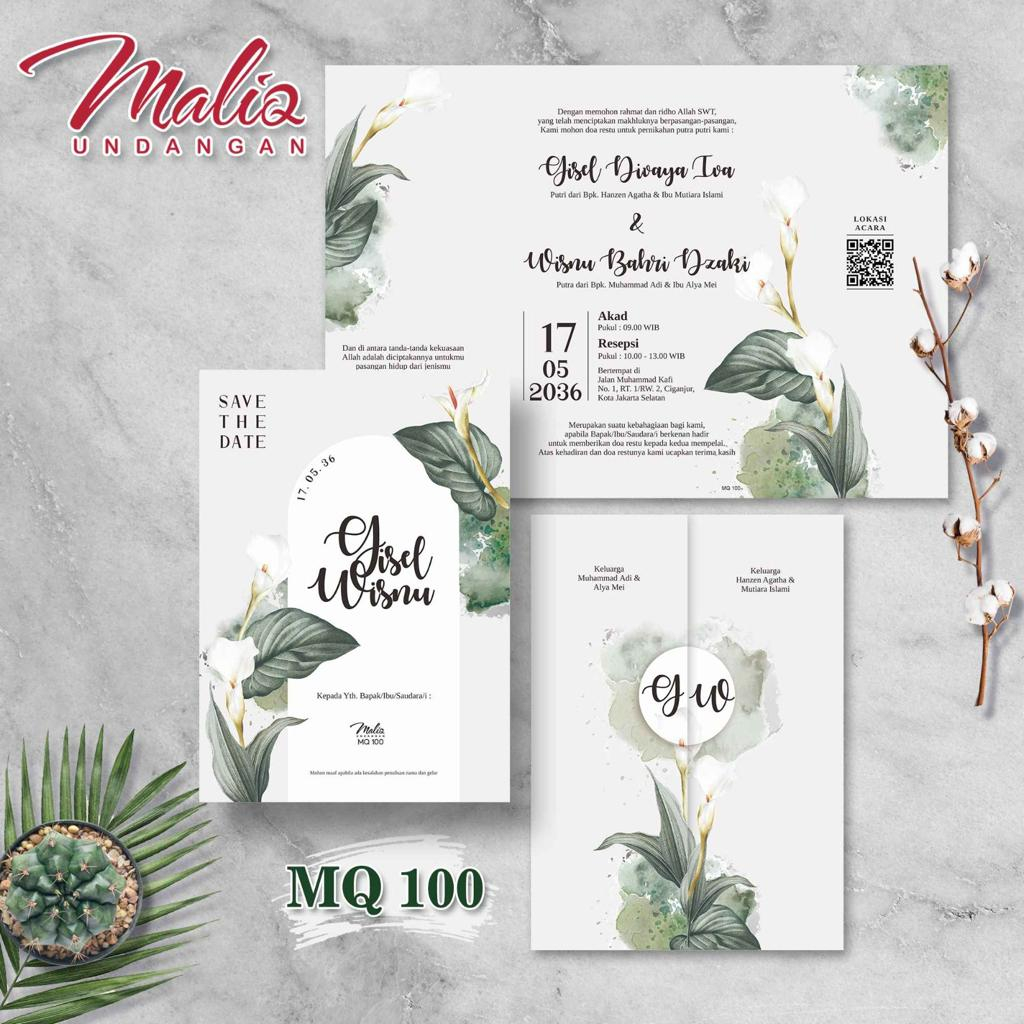 Blanko Undangan Kosong Maliq 100
