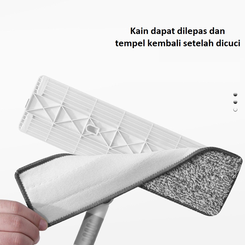 MARKAS88 Alat Pembersih Kaca Tongkat Pembersih Kaca Teleskopik Wiper Jendela 2in1 Glass Cleaning Brush