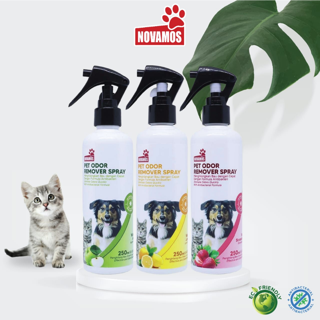 NOVAMOS Penghilang Bau Kotoran Kucing &amp; Anjing - Wangi Kopi 250 ML